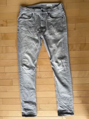 All Saints men’s cigarette jeans size 30 light grey